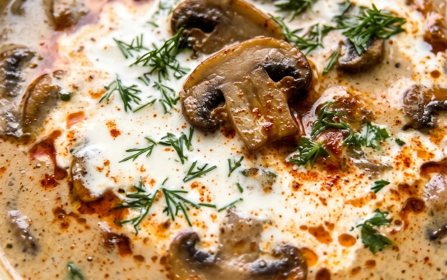 Creamy Hungarian Mushroom Soup